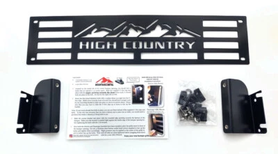 Inserto de rejilla de parachoques High Country negro para Chevy 2500 3500 HD 2015-2019 por Foto 1 de 4