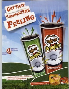 2011 Pringles Potato Chips Pringles Speakers Vintage Print Ad/Poster Cartoon Art - Picture 1 of 4
