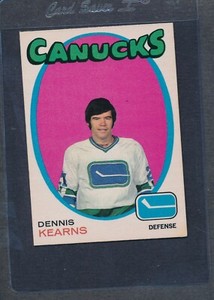 1971/72 OPC O-Pee-Chee #231 Dennis Kearns Canucks NM *1023