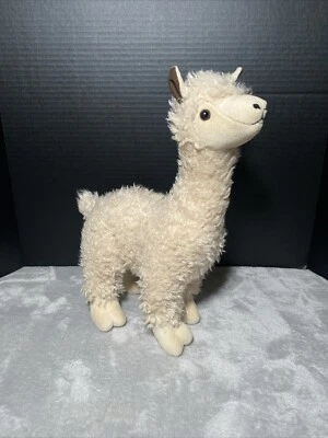 The Petting Zoo Llama Plush Alpaca Scruffy Shaggy Tan Toy Pet I'm Recycled Lovey - Image 1 of 4