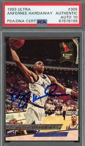 Anfernee Penny Hardaway 1993 Fleer Ultra Signed Rookie Card #305 Auto PSA 10 - Picture 1 of 2