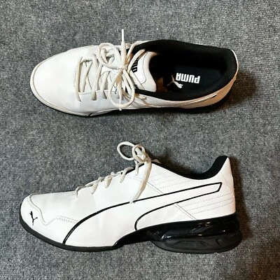 Puma Zapatos Para Hombres 13 Blanco Negro Super Levitate Con Cordones 190974-01 Tenis Informales Foto 1 de 4