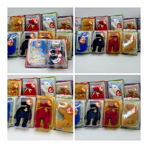 McDonald's Bears Beanie Babies Dinosaur International 2000 set completo di 11 nuovi con scatola - Foto 1 di 16