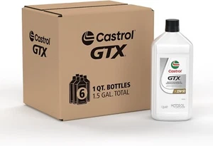 Castrol GTX 20W-50 Conventional Motor Oil 6/1 QTS (PACK OF 6 + FREE DELIVERY) - Picture 1 of 6