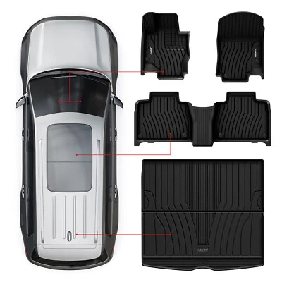 LASFIT Floor Mats for Mercedes Benz GLE 2020-2025 SUV Custom Cargo Mat 5 Seats - Image 1 of 4