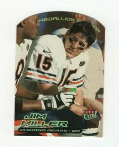 MEDAGLIONE ORO FLEER ULTRA FOOTBALL 2000 - JIM MILLER CHICAGO BEARS #154 - Foto 1 di 8