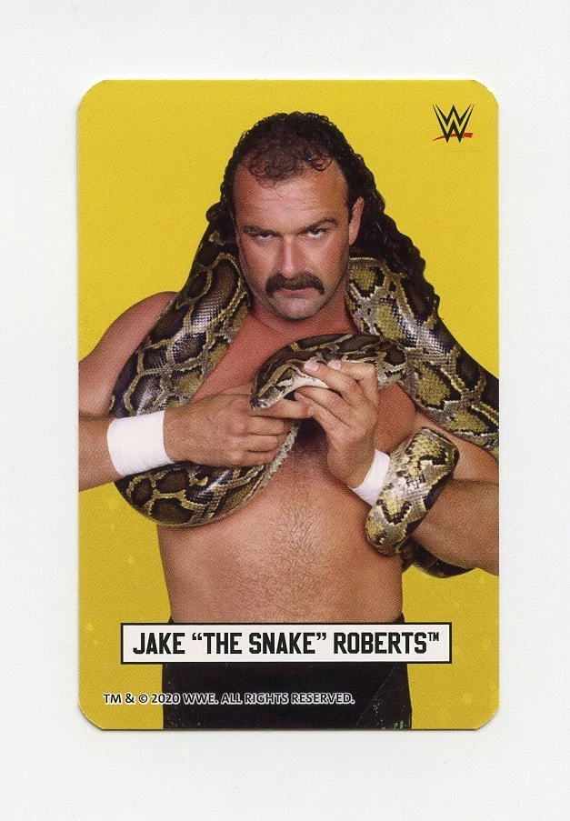 Tarjeta de juego de lucha libre #TN02166 JAKE "THE SNAKE" ROBERTS 2020 WWE Foto 1 de 1