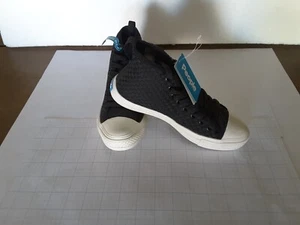 People Footwear Phillips hohe Turnschuhe schwarz Herrengröße 4 Damengröße 6 NEU - Bild 1 von 12