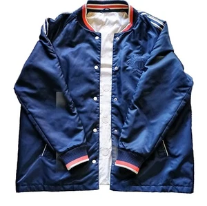GANT Mens Bomber Varsity Jacket Blue Buttons Pockets Size XL (Modified) - Picture 1 of 6