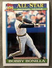 1991 Topps Bobby Bonilla N.L. All-Star Baseball Card #403 Pirates High-Grade O/C