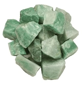 Natural Green Aventurine Raw Rough Stones 100 to 150 Grams Approx Pack 1-4 - Picture 1 of 3