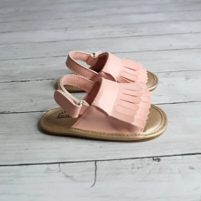 Sandalias de verano Koshine bebé niña borla rosa talla 12-18 meses 130 4 4,5 5 Foto 1 de 4