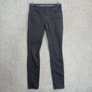 Articles Of Society Jeans Womens Size 25 Dark Gray Cotton Blend Hippie Skinny - Picture 1 of 11