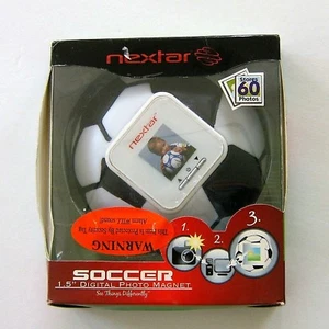 Soccer Digital Photo Magnet Nextar Sports Theme 1.5 inch Stores Up To 60 MF-1504 - Picture 1 of 9