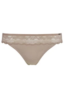 Huber Damen String Micro Lace Jenny Neutral Sand Microfaser mit Spitze 36 - 42 - Bild 1 von 5