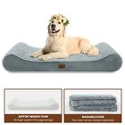 Memory Foam Dog Bed Pet Sofa with Removable Waterproof Cover for M/L/XL/XXL Dogs