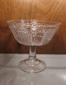 EAPG getäfeltes Vergissmeinnicht-Kompott (aka "REGAL") von Bryce Brothers ca 1883 - Bild 1 von 6