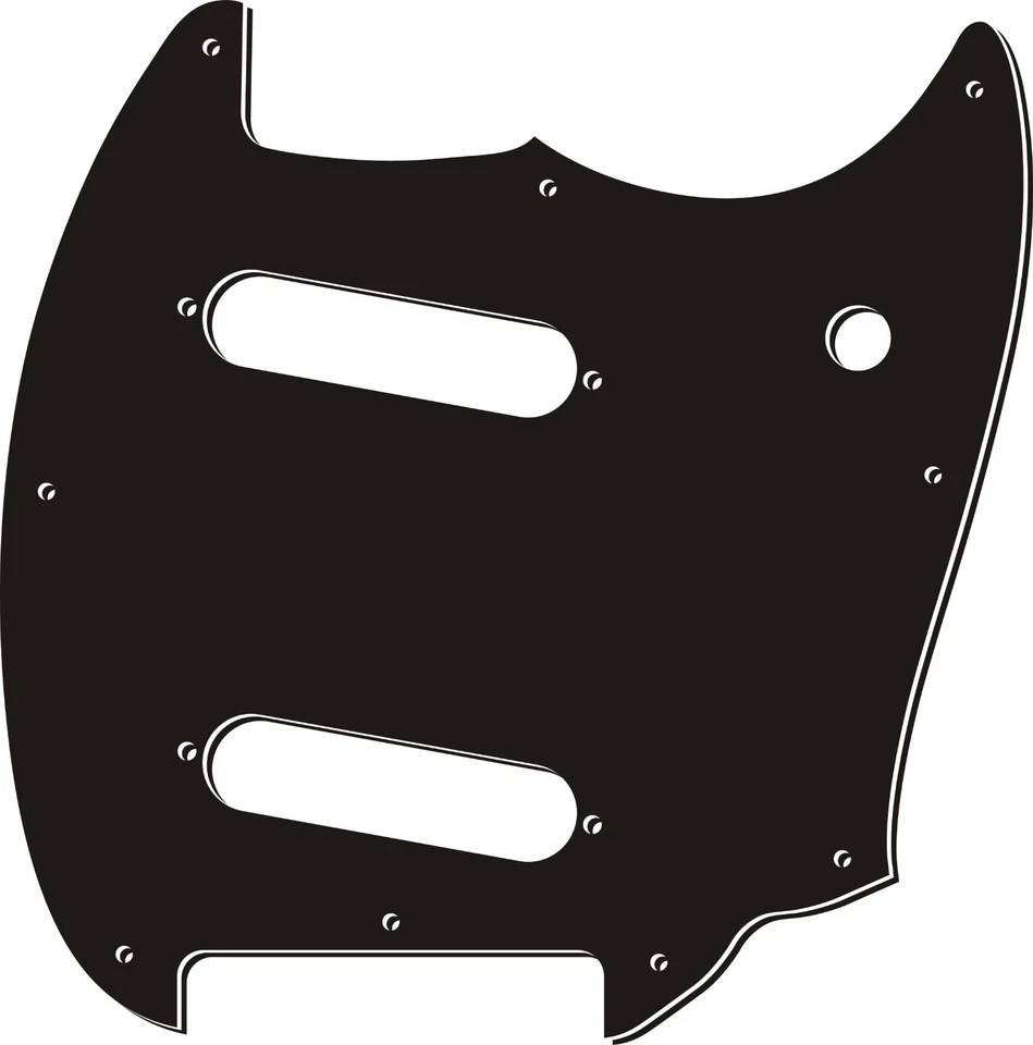 Piezas para golpeador de guitarra US Squier Bullet Mustang SS Pastillas, 3 capas negro Foto 1 de 1