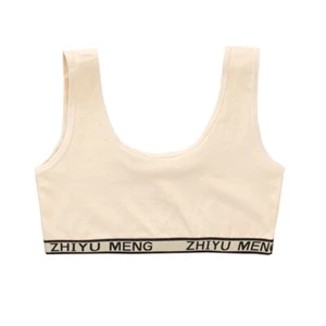 Puberty Girls Underwear Teenage Sports Bra Vest Crop Tops Training Bra Cozy - Picture 1 of 17