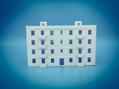 4 Story Office or Apartments Balcony and Roof Access Building - Z Scale 1:220 - Image 1 of 4