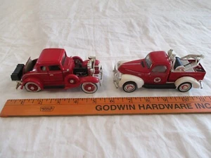 1940 Ford Pickup Texaco Tow Truck. Broken Hook. Diecast & 1932 Fire Chief Car - Picture 1 of 18