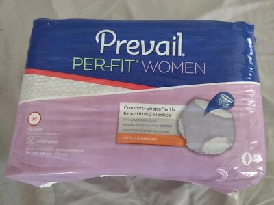 Ropa interior absorbente Per-Fit® para mujer mediana (34-46") para adultos, paquete de 20 lavanda Foto 1 de 4