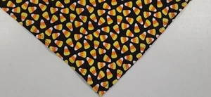 Bandana para perro, bufanda, Halloween, negro, amarillo, naranja, maíz dulce, S, M, L - Imagen 1 de 3