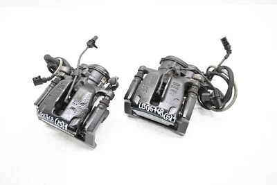 ⭐ 17-18 Porsche Macan Rear Brake Caliper Carrier Shoe Set Pair Black Oem - Image 1 of 4