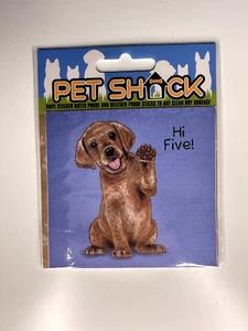 PET SHACK - "HI FIVE" - VINYL STICKER - DOG/PUPPY– SAME DAY UK POSTAGE - Picture 1 of 2