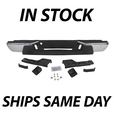 NEW Chrome Steel Rear Bumper Assembly for 2008-2012 Chevy Colorado & GMC Canyon Foto 1 de 4