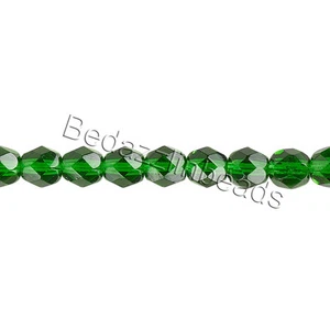 50 Transparent Czech Glass Round Faceted Fire Polished Beads In Sizes Small -Big - Picture 1 of 24