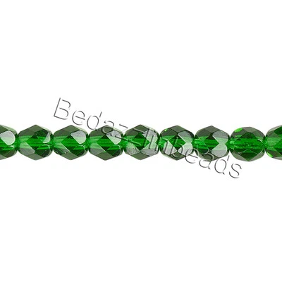 50 Transparent Czech Glass Round Faceted Fire Polished Beads In Sizes Small -Big - Image 1 of 4