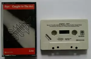 Styx - Caught In The Act album Cassette Tape - OG 1984 Classic Rock Rare - Picture 1 of 8