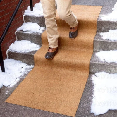 Extra Wide 30" x 120" No-Slip Anti-Slip Ice and Snow Carpet Runner Outdoor Mat - Image 1 of 4