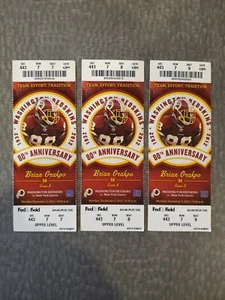 (3) 2012 Washington Redskins Full Unused Tickets New York Giants 12/3/12 - Picture 1 of 1