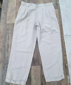Dockers No Wrinkle Linen Pants Men’s 38/31 Preowned Beige - Picture 1 of 11