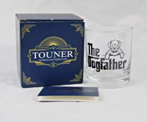 TOUNER Dog Themed Whiskey Glasses, The DogFather Transparent - Picture 1 of 3