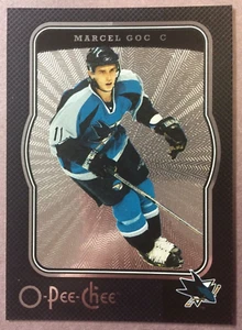 2007-08 O-Pee-Chee Black Parallel #414 Marcel Goc San Jose Sharks 004/100 - Foto 1 di 2
