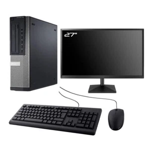PC Dell Optiplex 790 DT Bildschirm 27 " Intel I3-2100 RAM 8Go SSD 240Go W10 Wifi - Bild 1 von 6