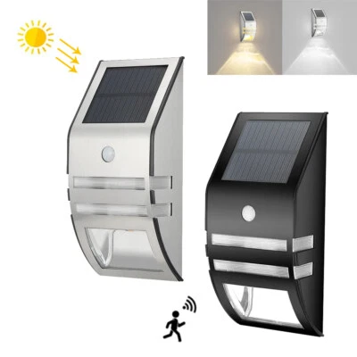 Dusk To Dawn Sensor Wall Light Solar Motion Detector LED Wall Mounted For Wash - Image 1 of 4