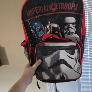 Starwars Backpack With Detachable Lunch Bag - Picture 1 of 7