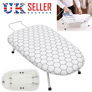 Tabletop Ironing Board 80 x 30cm Foldable Small Lightweight Compact Space Saving - Picture 1 of 12