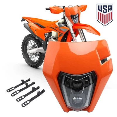 Farol LED com seta para KTM 250 XC-W 300 EXC 350 EXCF 450 EXC EXC EXC-F - Imagem 1 de 4