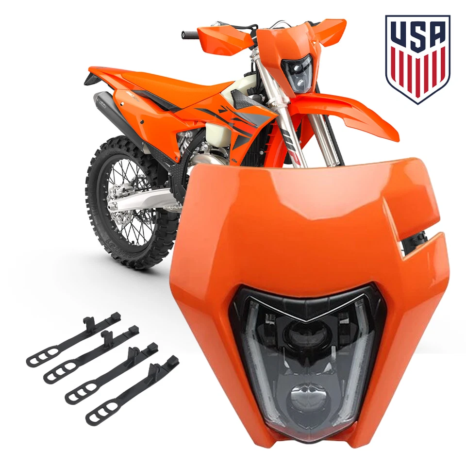 Faro LED con intermitente para KTM 250 XC-W 300 EXC 350 EXCF 450 EXC EXC-F Foto 1 de 4