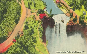 Postkarte Snoqualmie Falls Washington - Bild 1 von 2