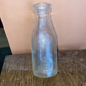 1964 MILK BOTTLE-1/4 liter -MADE IN ITALY-BORMIOLI ROCCO GLASSWORK-Vnt.GLASS#GL - Picture 1 of 5