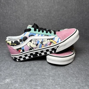 VANS x DISNEY Old Skool 1980s Mickey Mouse Checkerboard Shoes Women's Size 7 - Picture 1 of 14