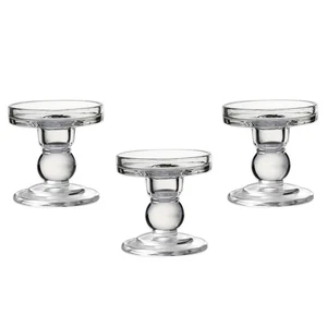 Glass Candle Holders for Pillar Candle or 3/4 inch Taper Candle, Unity Candle... - Picture 1 of 9