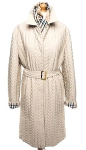 Fabuloso abrigo acolchado BURBERRY LONDON BEIGE L XL L/XL GRANDE/EXTRA GRANDE COMO NUEVO - Imagen 1 de 10