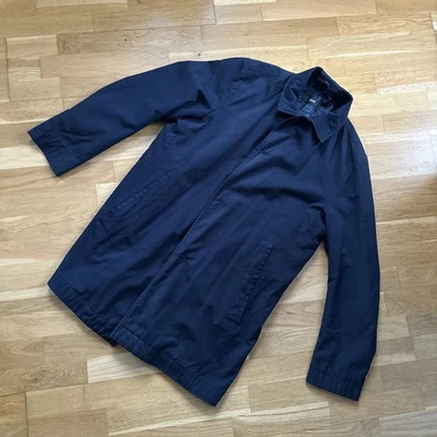 Hugo Boss Mens Raincoat - 40R Navy Lightweight Overcoat - Image 1 of 4